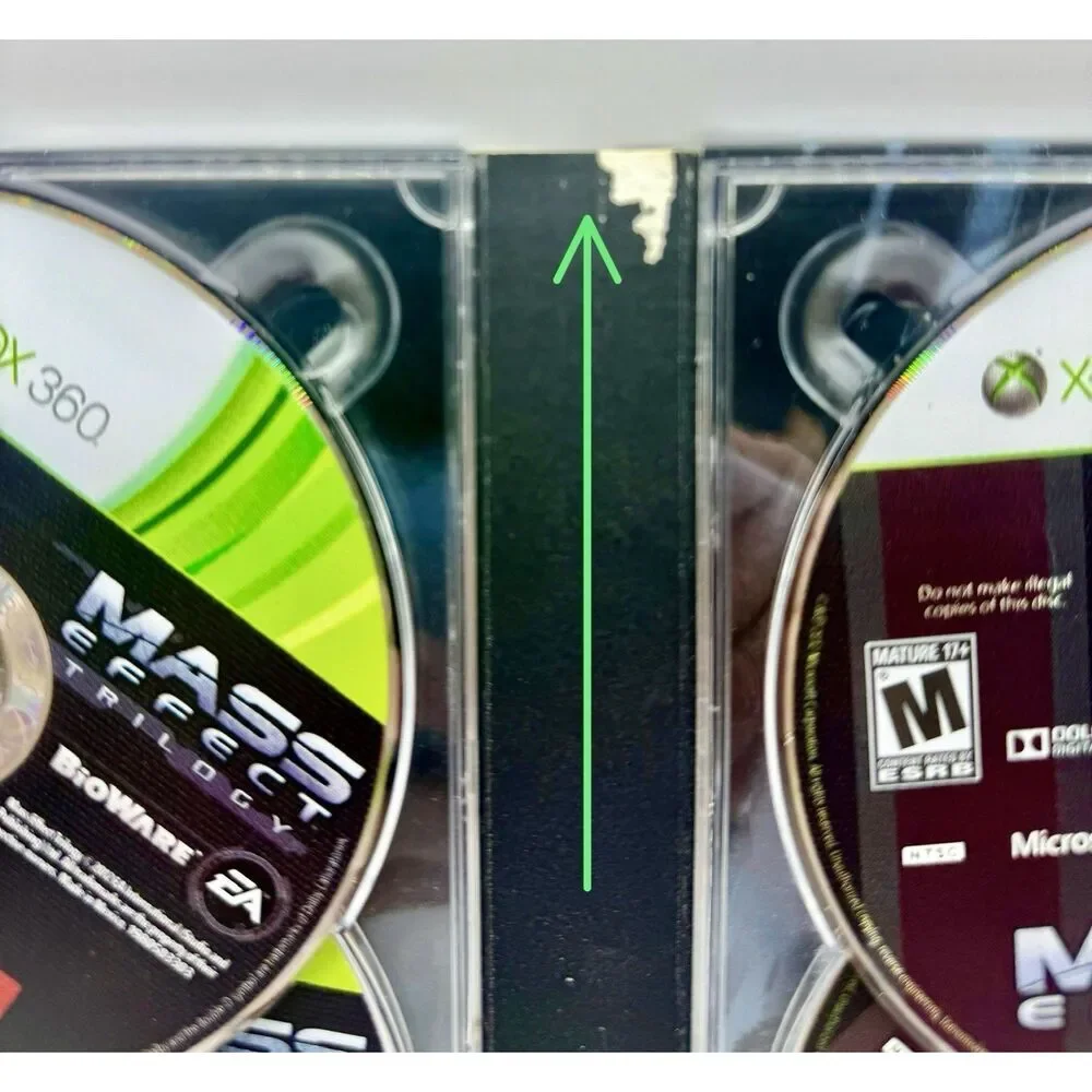 Mass Effect Trilogy 5 Disc Set Microsoft Xbox 360 2012 Xbox 360 No Manual Tested